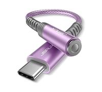 JSAUX Adaptador de auriculares USB C Aux, USB C a 3.5 Jack Adaptador de audio para Samsung S22/S21/S20/S20 FE/Note20/Note10, Huawei P40/P30 Pro/P20/P20 Pro, Mate40/30/20 Pro,