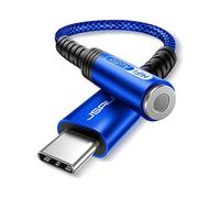 JSAUX - Adaptador de USB-C a Clavija de 3,5 mm para Huawei P30 Pro/P20/P20 Pro/Mate 10/20 Pro, Samsung S20/S20 Plus/Note 10/A80, One Plus 7/6T, Pixel 3/2XL XIAOMI8 Azul