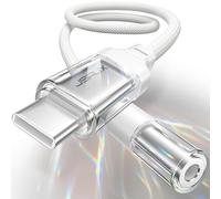 JSAUX Adaptador USB C Aux, USB C a 3.5 mm, audio para iPhone 15 Pro Max/Pro, Samsung S24/S24+/Ultra, S23/S22/S21/S20, Huawei P40/P30 Pro, Mate 40/30, Pixel