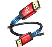 JSAUX Cable DisplayPort 1.4 4.5m, 32.4 Gbps High Speed DP 1.4 8K@60Hz HDR, 4K @144Hz/120Hz, 2K@240Hz 165Hz 144Hz DSC 1.2, 3D compatible con FreeSync und G-Sync Gaming Monitor Grafikkarte Laptop TV