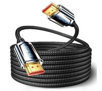 JSAUX Cable HDMI 10K 8K de 5 metros, HDMI 2.1 de alta velocidad 48 Gbps, (10K@60Hz, 8K@120Hz, 4K@240Hz) eARC, HDR10, HDCP 2.2 y 2.3, 3D, compatible con PS5/Xbox/UHDTV/Reproductor Blu ray/Monitor