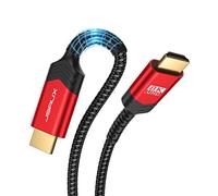 JSAUX Cable HDMI 2.1 10 metros， 48 Gbps 8K@60Hz,4K@120Hz, UHD HDR 10+, eARC, Dolby Vision, 3D, VRR, Compatible con PS5, PS4 Pro, 8 K Gaming, TV