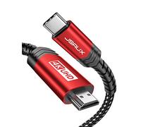JSAUX Cable USB-C a HDMI 2M [4K@60Hz], Cable USB Tipo C a HDMI [Compatible con Thunderbolt 3] Compatible con MacBook Pro 2021, Macbook Air, iPad Pro 2020, Samsung Galaxy S22/ S21, Surface Book 2 Usw