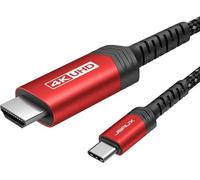 JSAUX Cable USB C a HDMI 5M, 4K@60Hz USB C to HDMI, Thunderbolt 3/4 Cable | Cable Tipo C a HDMI 2.0, Compatible con iPhone 17/16 Pro Max, MacBook Air/Pro, iPad Pro, Surface Pro, Galaxy S26/S25, Dell