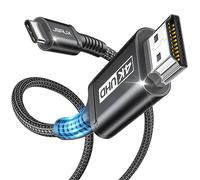 JSAUX Cable USB C a HDMI de 2 m, USB Tipo C a HDMI 4K@60Hz (compatible con 4K@30Hz), para Thunderbolt 3, iPhone 17/16 Pro/15, MacBook Pro/Air 2018, iPad Pro, Galaxy S25/S24/S10/S9 y Surface Book-Negro