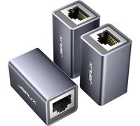 JSAUX Conector de Cable Ethernet de Acoplamiento LAN RJ45 [Paquete de 3] Acoplador Ethernet Adaptador LAN para Cable LAN, Cable de Red, Cable de conexión, acoplador de Red para Cat7, Cat6, Cat5e, Cat