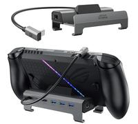 JSAUX Estación de Acoplamiento 6 en 1 para ROG Xbox Ally/Xbox Ally X, Steam Deck OLED y Legion Go 2, HDMI 2.1 4K@120Hz, Ethernet 1Gbps, 3 USB 3.0, Carga 100W-HB0612