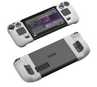 JSAUX Funda protectora de silicona compatible con Steam Deck, Steam Deck GripSkin, GripArmor Juego de fundas de silicona (una izquierda y otra derecha) - GP0016 Gris
