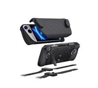 JSAUX ModCase - Funda para ROG Ally con Carcasa Frontal Desmontable, Funda Protectora, Soporte de Metal y Correa Compatible con ASUS ROG Ally, Color Negro PC0109