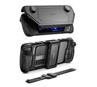 JSAUX ModCase para Steam Deck, PC0104 Funda Modular con Docking Station 11 en 1, Accesorios para Steam Deck Incluyen Funda Trasera, Cubierta Frontal, Docking Station, Soporte de Metal y Correa-Set Hub