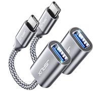 JSAUX Paquete de 2 adaptadores USB C a USB 3.1 OTG de tipo C, compatibles con Samsung Galaxy S20, S10, S9 Plus, Note 10, A5, 2017, Huawei P30, P20 Lite, Mate 30, 20 Pro, MacBook Pro 2018/2017/Air