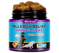 JSBNQRMZ Alergia para Perros,30 Snacks contra el picor para Perros,fortalecen el Sistema inmunológico-Sabor Pato pekinés,alivian el picor de la Piel,Patas,Ojos,oídos,detienen el picor,lamer