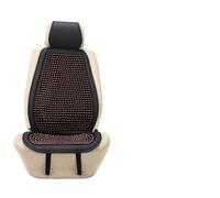 JSCARLIFE Funda de asiento universal de madera natural con cuentas de masaje para coche, camión, cuatro estaciones y cojín transpirable para asiento de coche que hace que conducir sea más soportable