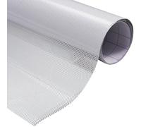 JSCARLIFE Película de Vinilo Perforada Blanca para Ventana, Pegatinas de Malla Calcomanías de Privacidad para Habitación Ventana Película de Ventana de Visión Unidireccional Película de Privacidad