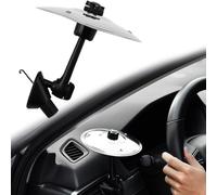 JSCARLIFE Platillo decorativo con clip para rejilla de ventilación de coche, mini tambor giratorio de 360°, juguete de percusión, accesorios universales divertidos para amantes de la música para