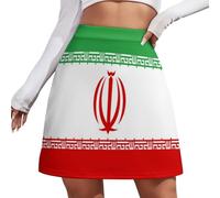 JSCWDET Falda Moderna para Mujer - Casual Y Elegante, Minifalda con Detalles De Expresión De La Identidad Y Bandera del Islam Iraní, Ideal para Oficina Y Vacaciones, S-4Xl, Islam Iraní