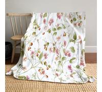 JSCWDET Franela Mantas, Mantas Sofa para Adulto Y Niño, Franela Impresión De Temas Plantas Y Flores para Cama, Manta Polar para Cálida Y Transpirable Manta (70×100 Cm,Patrones Enredaderas Florales)