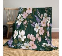 JSCWDET Manta De Forro Polar De Diseño Rayas Verdes,Ultra Suave, Acogedora, Decorativa, para Todas Las Estaciones,para El Hogar, Sofá Cama Silla Viaje,180×220 Cm,Verde Salvia