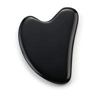 JSDDE Guasha Raspado Herramienta de Masaje Natural Negro Obsidiana Cristal Gua Sha Junta Piedra para SPA Cuidado de la Piel Alivio del Dolor de Cuello