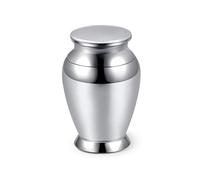 JSDDE Mini Urna de Acero Inoxidable, Resistente al Agua, Conmemorativa, de Funeral, Recuerdo de Cenizas (Estilo 1)