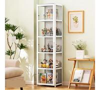 JSDMBD Acrylic Vitrinas para Colecciones Vitrina Cristal Expositora Metacrilato, Caja de Exhibición de Acrílico Transparente, Vitrina de Muñecas con Puerta para Figuras Coleccionables Perfumes