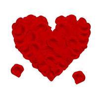 Jsdoin 1200PCS Pétalos Rojas Artificiales, Pétalos Rojas - Boda, Día de San Valentín, Centro de Mesa, Cumpleaños, Ambiente Romántico