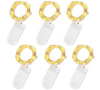 Jsdoin Cadena de Luces con Pilas, 20 LEDs 2M Alambre de Cobre Guirnaldas Luces Micro,Interior, Exterior, Boda, Fiesta de Navidad