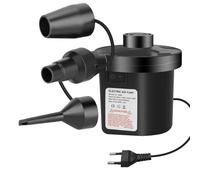 Jsdoin Inflador Electrico, Bomba de Aire Eléctrica Portátil, 220-240V AC Inflador Colchon Hinchable,2 en 1 Hinchador Colchon Hinchable, Colchones Inflables, con 3 Boquillas