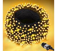 Jsdoin Luces de Navidad,40M 400 LED Luces Arbol Navidad,8 Modos con Función de Memoria y Control Remoto Luz Cadena Ligera para Jardín,Boda, Fiesta, Balcón, Interior (Blanco Cálido)