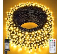 Jsdoin Luces de Navidad,40M 400 LED Luces Arbol Navidad,8 Modos con Función de Memoria y Control Remoto Luz Cadena Ligera para Jardín,Boda, Fiesta, Balcón, Interior (Blanco Cálido)