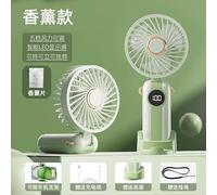 Jsdoin Ventilador portátil, mini ventilador portátil con pantalla LED, configuración de 5 velocidades y ventiladores de cuello recargables para oficina en casa de viaje al aire libre de verano