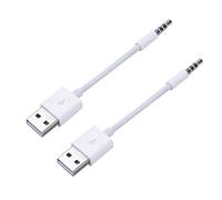 JSER 2 cables USB tipo A macho a auxiliar macho de 3,5 mm para audio, conector de auriculares