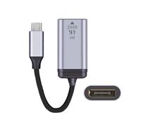 JSER Adaptador de cable corto USB-C tipo C para monitor hembra Displayport DP 4K 60Hz para portátil y teléfono