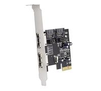JSER Adaptador PCI-E a 4 puertos SATA 3.0 ESATA PCIE SATA3 6Gbps Tarjeta de expansión PCI-E