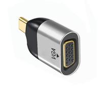 JSER Adaptador USB-C tipo C de host a VGA hembra para monitor RGB HDB-15Pin 1080P 60Hz para portátil y teléfono