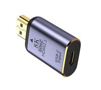 JSER Adaptador USB-C tipo C hembra a HDMI macho para monitor HDTV 8K 60Hz para teléfono portátil