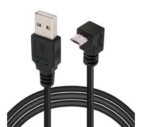 JSER Cable de Carga de Datos de 90 Grados en ángulo hacia Arriba, de Micro USB 2.0 Tipo 5 Pines a USB 2.0 Tipo A, 480 Mbps, para teléfono, Tableta, computadora, cámara (10 cm)