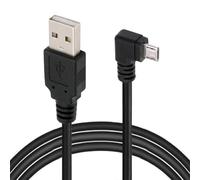 JSER Cable de Carga de Datos en ángulo Recto de 90 Grados Micro USB 2.0 Tipo 5 Pines a USB 2.0 Tipo A de 480 Mbps para teléfono, Tableta, computadora, cámara (10 cm)