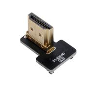 JSER Conector HDMI tipo A macho CYFPV en ángulo izquierdo de 90 grados para fotografía aérea FPV HDTV con multicópteros