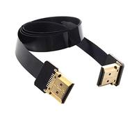JSER CYFPV FPV HDMI macho a ángulo superior 90D HDMI macho HDTV FPC cable plano para FPV HDTV Multicopter fotografía aérea (0,5 m)