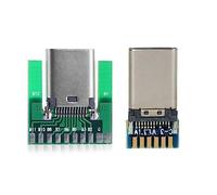 JSER DIY 24pin USB 3.1 Tipo C Macho y Hembra Conector SMT Tipo PC Board 1 Set