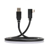 JSER Fit para Link VR USB 3.1 Tipo-C Izquierda Tipo en ángulo derecho a USB 3.0 estándar 1.2M Cable de datos (1.2M)