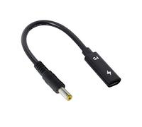 JSER Xiwai - Cable de carga tipo C USB-C hembra a CC Power PD para laptop de 18 a 20 V (5,5 x 2,5 mm)