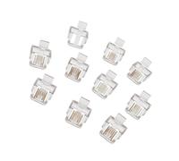 JSGHGDF 10 hebillas protectoras RJ45 robadas que soportan la fuerza de tracción y las vibraciones para una reparación fiable de cierres negros