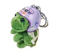 JSGHGDF 12 signos del zodiaco tortugas llavero colgante con cascos, J