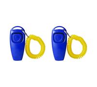 JSGHGDF 2 silbatos de razas para entrenamiento de perros, accesorio eficiente de herramienta con correa de muñeca para hacer clic en perros