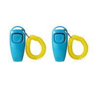JSGHGDF 2 silbatos de razas para entrenamiento de perros, accesorio eficiente de herramienta con correa de muñeca para hacer clic en perros