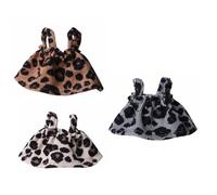 JSGHGDF 3 piezas de ropa de animales para hámsters sirios y mascotas pequeñas, vestidos pequeños de poliéster suave con aspecto salvaje popular