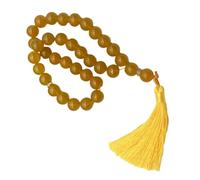 JSGHGDF 33 cuentas de cristal de oración islámica Tasbih, joyería de adoración para devoción diaria y uso ceremonial espiritual, oración islámica, talla única, como se describe