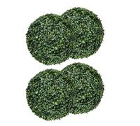 JSGHGDF 4 bolas de césped artificial de imitación realista para sala de estar, balcón, entrada, jardín, terraza fraudulenta
